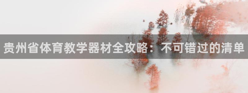 极悦官方网站入口网址是什么：贵州省体育教学器材全攻略