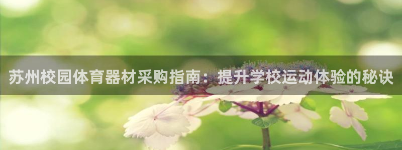 极悦平台注册流程详解视频：苏州校园体育器材采购指南：