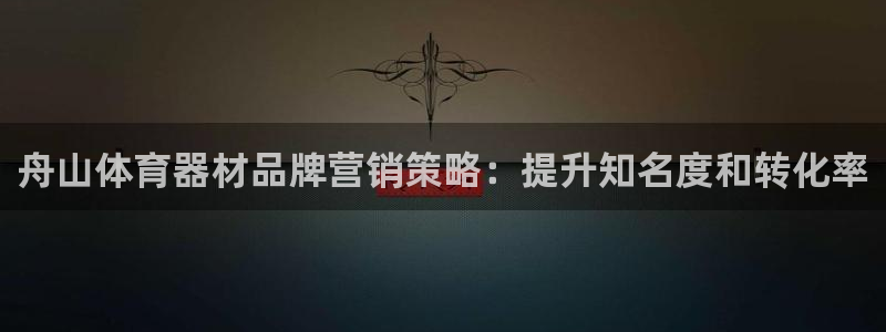 极悦娱乐贴吧官网：舟山体育器材品牌营销策略：提升知名度和转化