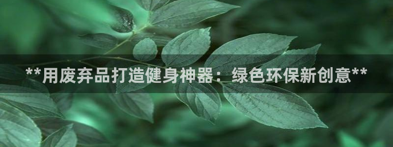 极悦平台官网下载中心app：**用废弃品打造健身神器